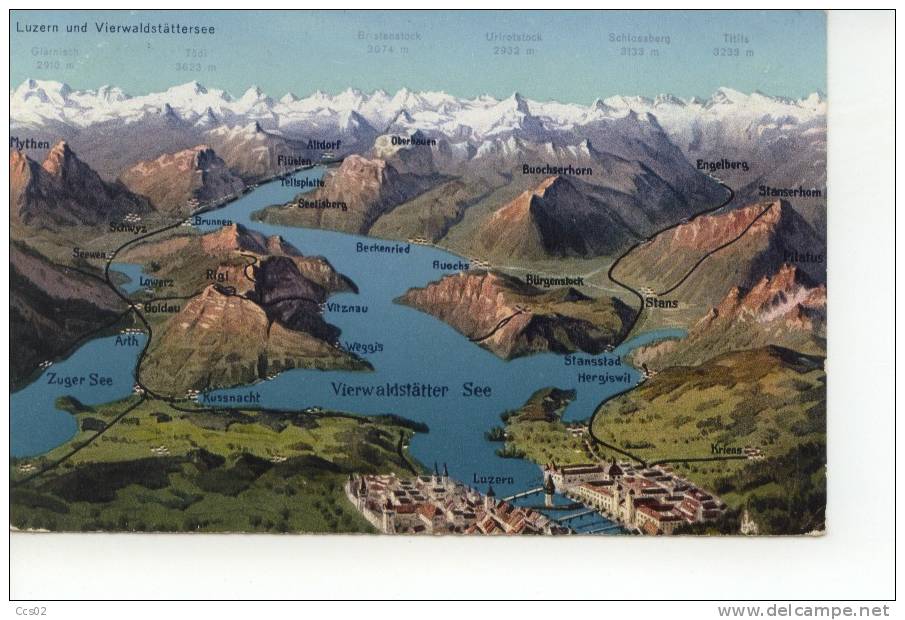 Luzern Und Vierwaldstättersee 1942 - Lucerne