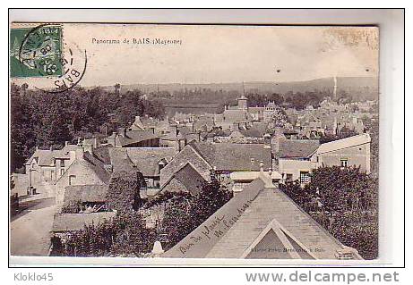 53 Panorama De BAIS ( Mayenne ) -  Vue Du Village Prise Des Hauteurs , Meule De Foin Dans La Cour- édition Pehu Montarou - Bais