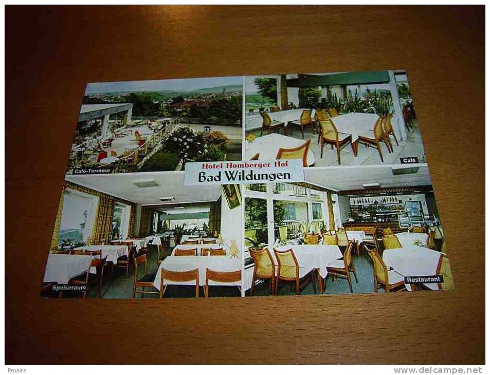 CPM Allemagne Hotel Café Restaurant HOMBERGER HOF Bad Wildungen - Free Postage - Port Gratuit - Bad Wildungen