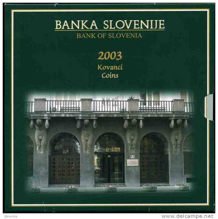 Slovénie Slovenia Coffret Officiel BU 10 Stotinov à 500 Tolarjev 2003 Année Européenne Des Handicaps - Slovenia