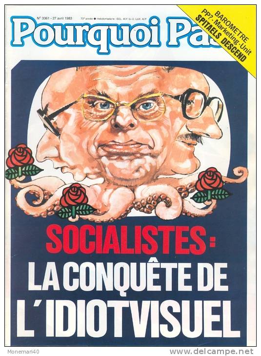 Couverture De L´hebdomadaire Belge "POURQUOI PAS" Avec Comme Sujet 'SOCIALISTES - LA CONQUETE DE L'IDIOTVISUEL' - Posters