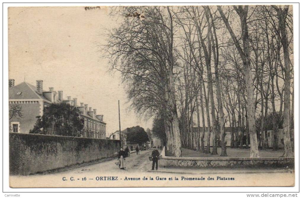 ORTHEZ - 64 - Béarn - Avenue De La Gare - Orthez