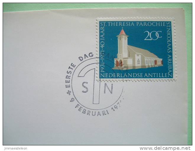 Netherlands Antilles (Curacao) 1971 FDC Cover - St. Theresi Church - Catholic Religion - Antillas Holandesas