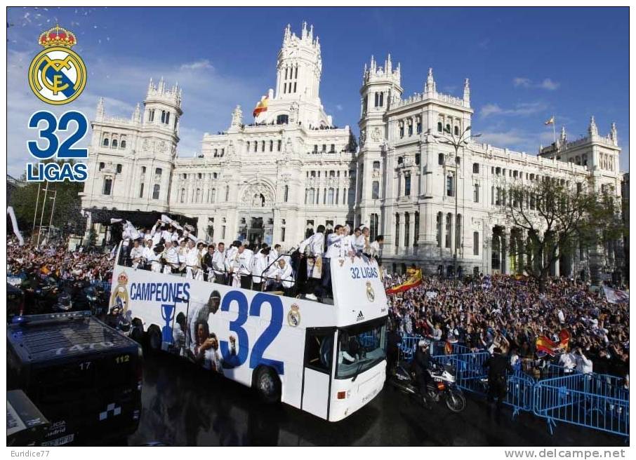 Real Madrid Postcard Collector - Official Postcard Size:15x10 Cm. Aprox. - Afiches
