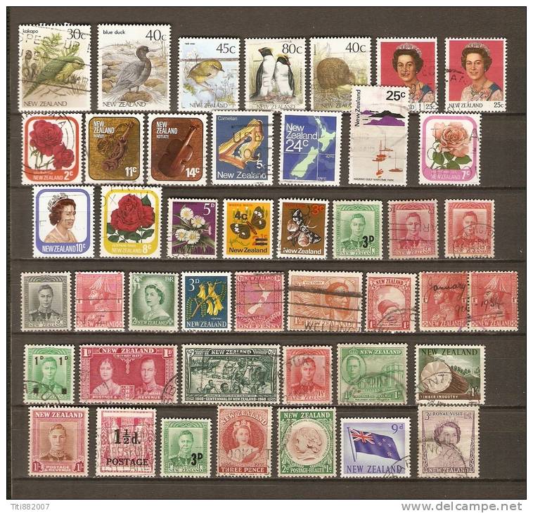 NEW  ZEALAND   /   NOUVELLE   ZELANDE.    Lot  D' Oblitérés. - Collections, Lots & Series