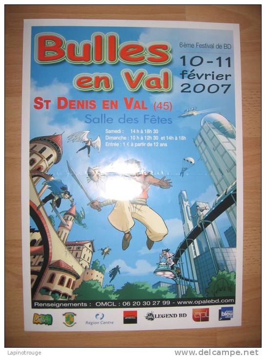 Affiche VALENTE Toni Festival BD Saint Denis En Val 2007 - Affiches & Offsets