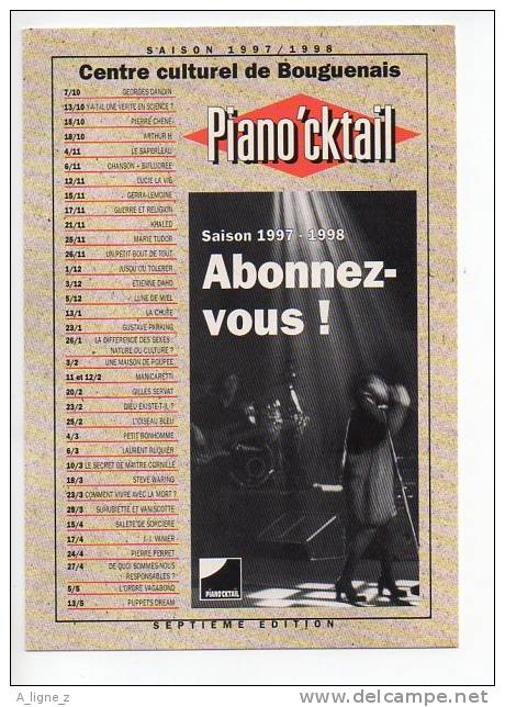 Ref 106   : CPM Promo Cart'com BOUGUENAIS Piano'cktail 1997 - Bouguenais