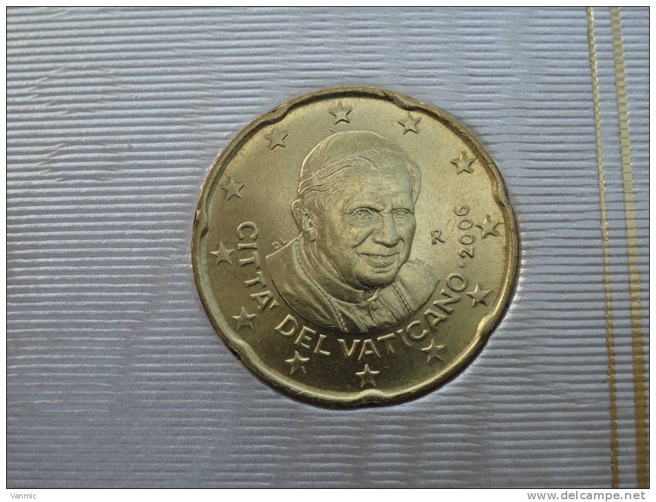 2006 - 20 Centimes (Cents) Euro Vatican - Issue Du Coffret BU - Vaticano (Ciudad Del)