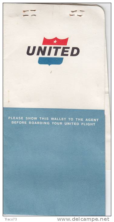 UNITED AIR LINES  /  New York - Chicago - New York _ 1962 - World