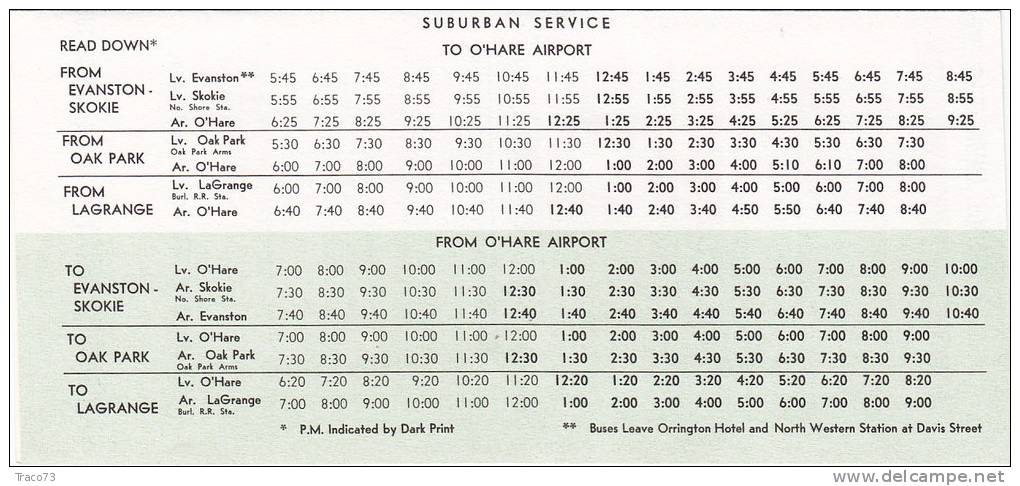 UNITED AIR LINES  /  New York - Chicago - New York _ 1962 - Wereld