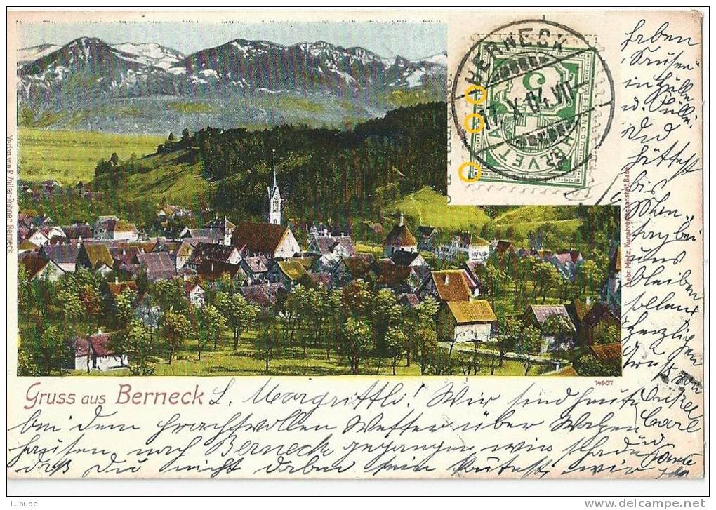 Berneck - Gruss Aus            1904 - Berneck