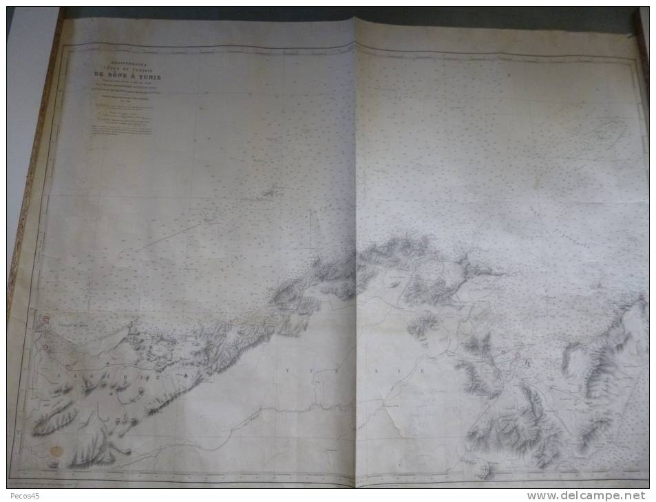 Carte Marine : Côte De Tunisie, De Bône à Tunis. - Nautical Charts