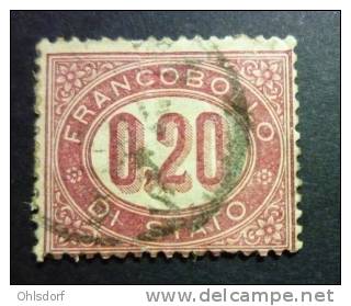 ITALIA - SERVIZIO 1875: Sassone 3, O - FREE SHIPPING ABOVE 10 EURO - Servizi