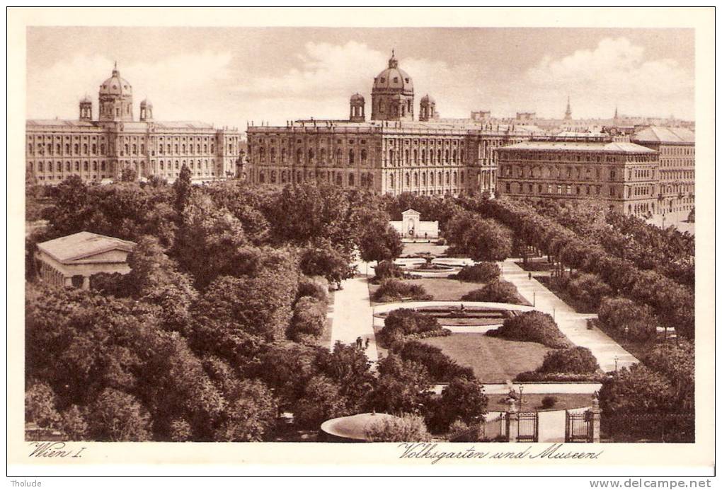 Wien IV -(Vienne-Österreich-Autriche)- 1929- Volksgarten Und Museen - Sonstige & Ohne Zuordnung