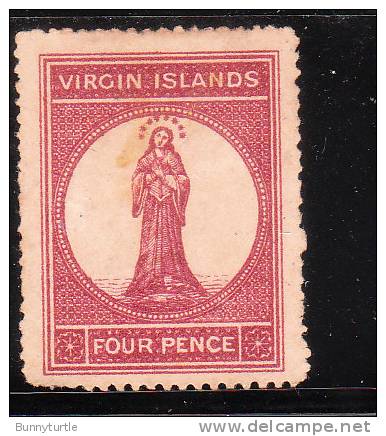 Virgin Islands 1867-70 St. Ursula 4p Used - Iles Vièrges Britanniques