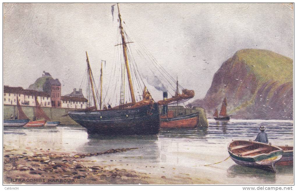 ILFRACOMBE HARBOUR (1918- Raphael TUCK Oilette N° 7275 ) - Ilfracombe