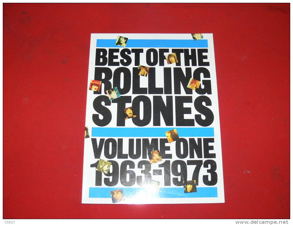 PARTITIONS BEST OF THE ROLLING STONES VOLUME ONE 1963/1973   VALEUR 28. EUROS - Autres & Non Classés