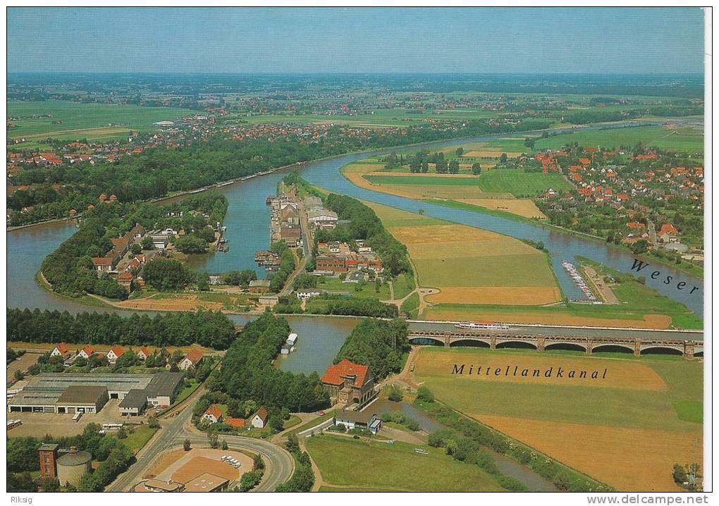 Minden  Mittellandkanal über Der Weser.  A-504 - Minden