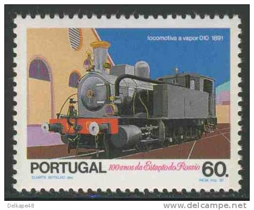 Portugal 1990 Mi 1843 YT 1822 ** Steam Locomotive No. 010 (1891) / Dampflokomotive Baureihe 010 - Rossio Railway - Treinen