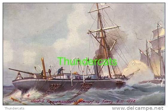 CPA ILLUSTRATEUR CHRISTOPHER RAVE BATEAU MARINE GALERIE ** No 4 METEOR BOUVET ** ARTIST SIGNED CARD CHR RAVE BOAT - Autres & Non Classés