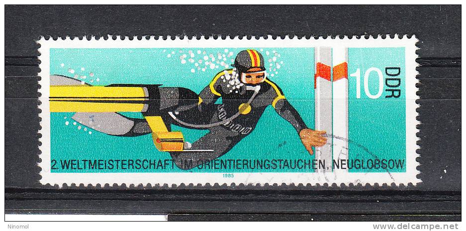 Germania Or. Le  Germany DDR -   1985.   Mondiale Di Orientamento Sub. World Championship  Of  Underwater Orientation - Duiken