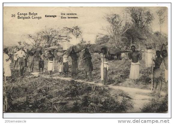 Belgisch Congo Belge CP Vue 20 Entier 5c C.Basankusu 1914 1 TP Manquant  AP326 - Entiers Postaux