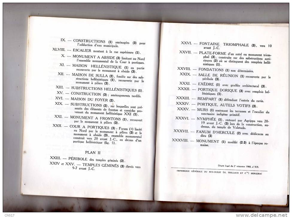 SAINT REMY DE PROVENCE"  GLANUM " NOTICE ARCHEOLOGIQUE PAR H ROLLAND EDITE EN 1968 - Archéologie