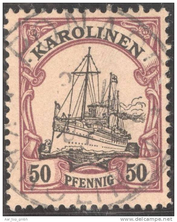 Deutsche Post Auf Den Karolinen Mi#14 Vollstempel - Karolinen