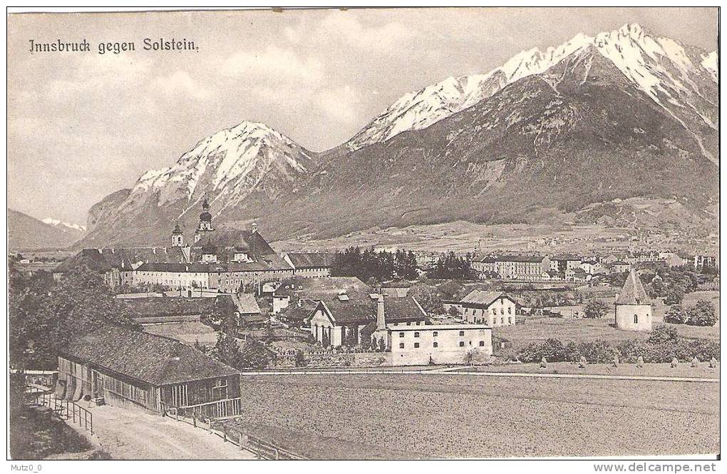 AK 514  Innsbruck Gegen Solstein - Top Motiv Um 1909 - Sonstige & Ohne Zuordnung