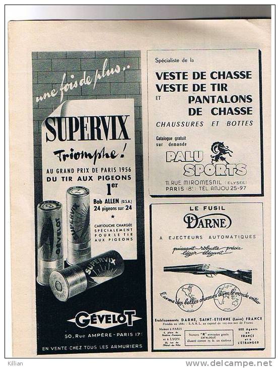 Revue Nationale De La Chasse Et La Sauvagine Diffusée Par Le Provençal Octobre 1956 - Fischen + Jagen