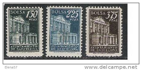 1768-SELLOS FISCALES  BARCELONA LOCALES BOLSA REVENUE - Barcelone