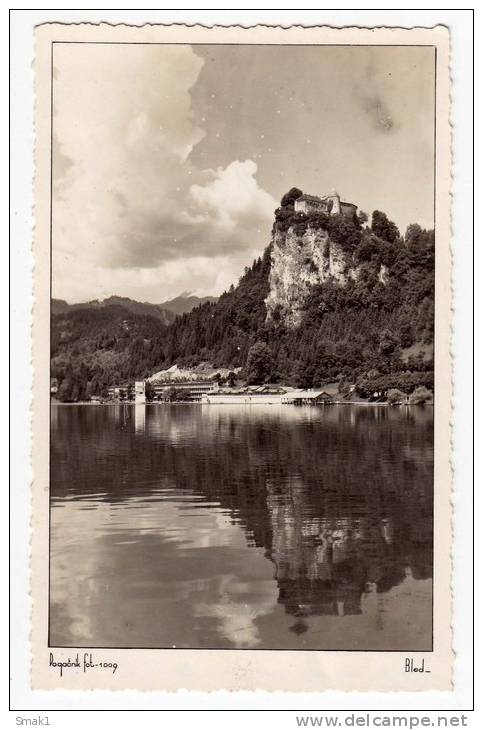 EUROPE SLOVENIA BLED FOTO POGACNIK Nr. 1009 OLD POSTCARD 1958. - Slovenia