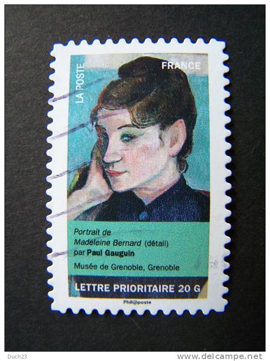 FRANCE OBLITERE 2012 N° 683  PAUL GAUGUIN SERIE DU CARNET PORTRAITS DE FEMMES DANS LA PEINTURE AUTOCOLLANT ADHESIF - Oblitérés