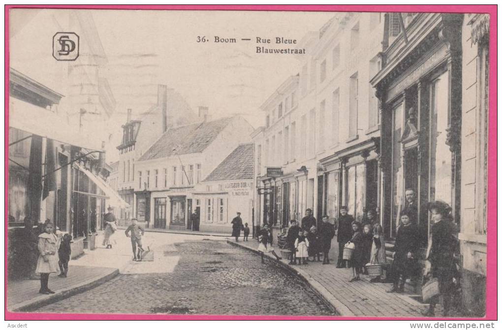 Boom - Rue Bleue / Blauwestraat -  Edit. S.-D - 1910 - Boom