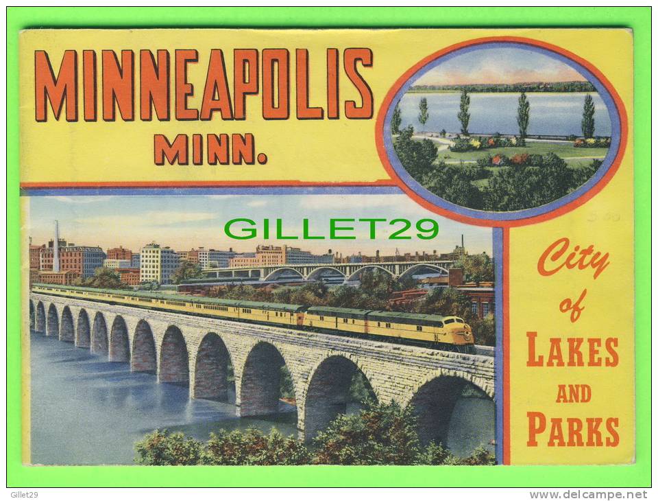 BOOK - MINNEAPOLIS, MINN.- STORY OF THE CITY AROUND 1950 - 32 PAGES - 17 COLOR PICTURES - DIMENSION 17 X 12 Cm - - America Del Nord