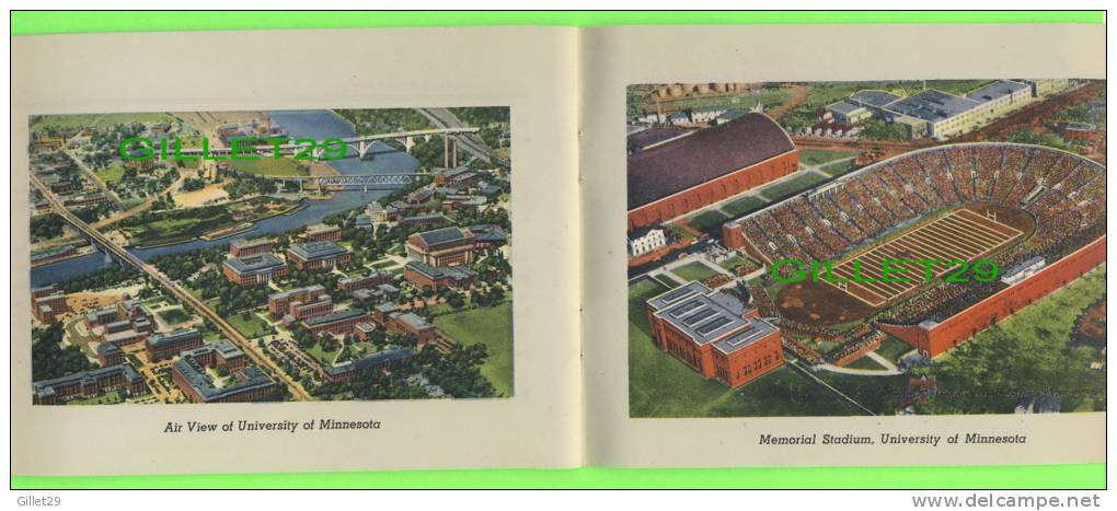 BOOK - MINNEAPOLIS, MINN.- STORY OF THE CITY AROUND 1950 - 32 PAGES - 17 COLOR PICTURES - DIMENSION 17 X 12 Cm - - North America