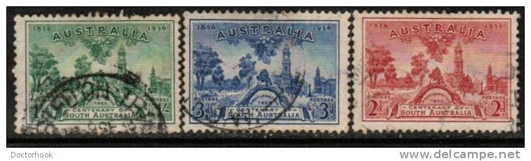 AUSTRALIA    Scott #  159-61  F-VF USED - Usati