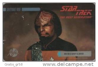 Mercury MER622, Star Trek, Lt.Worf, 5.001ex, Mint - [ 4] Mercury Communications & Paytelco