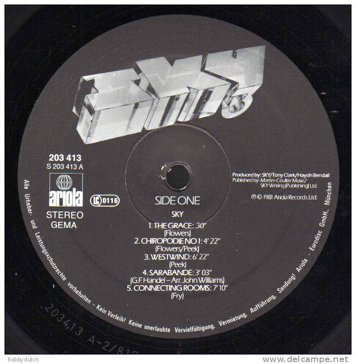 * LP *  SKY 3 (Germany 1981) - Instrumental