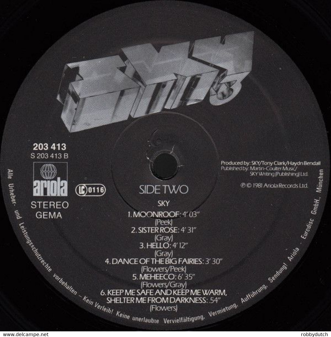 * LP *  SKY 3 (Germany 1981) - Instrumental