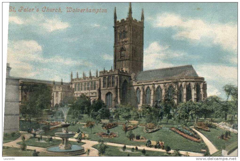 (880) Veryu OLD UK Postcard  - Carte Tres Ancienne Angleterre - Wolverhampton - Wolverhampton