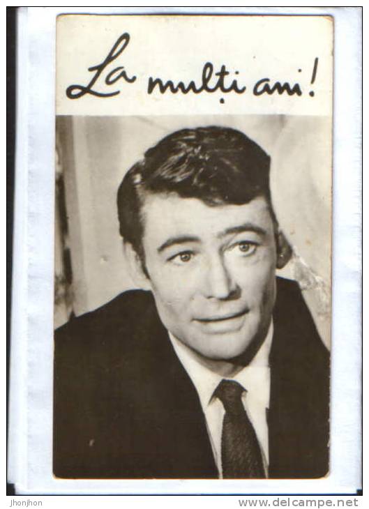 Romania-1971 Greeting Card Calendar With Irish Actor Peter O'Toole Film-2/scans - Formato Piccolo : 1971-80