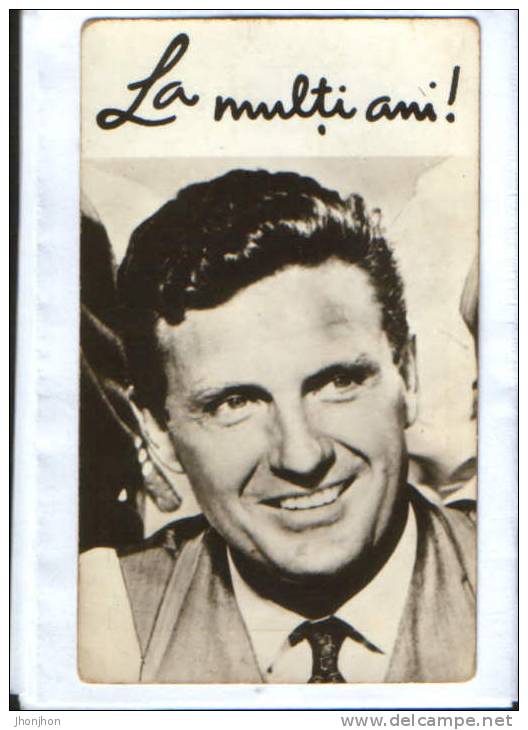 Romania-1971 Greeting Card Calendar With American Actor Robert Stack Film-2/scans - Petit Format : 1971-80