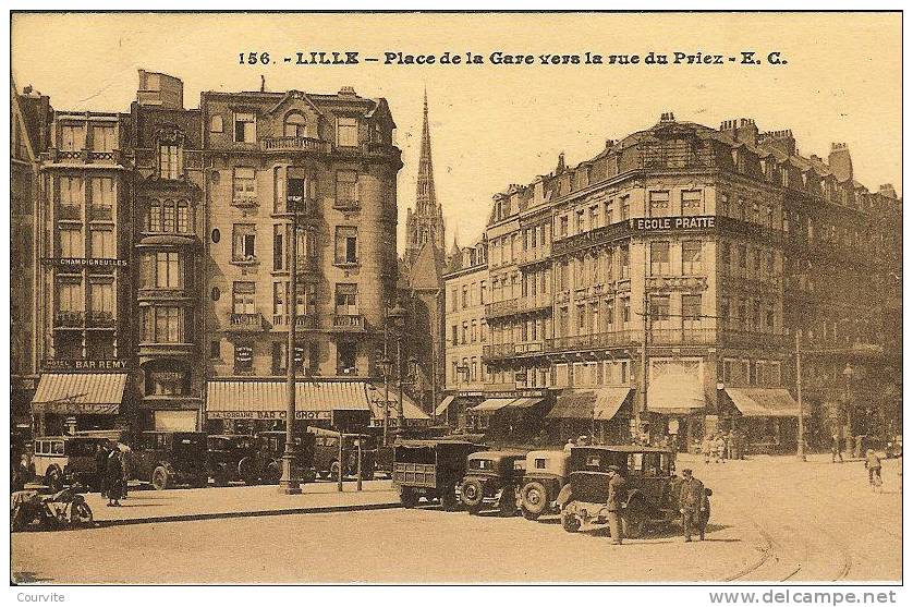 Lille - Place De La Gare Vers La Rue Du Priez - Lille