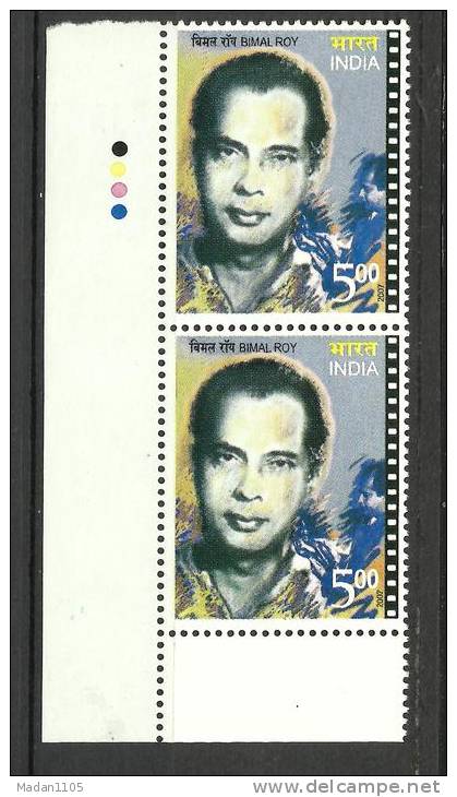INDIA, 2007, Bimal Roy, Film Maker And Director,  Pair With Traffic Lights,  MNH, (**) - Neufs