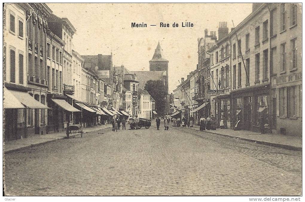 MENIN - Rue De Lille - Duitse Feldpost 1915 - Menen