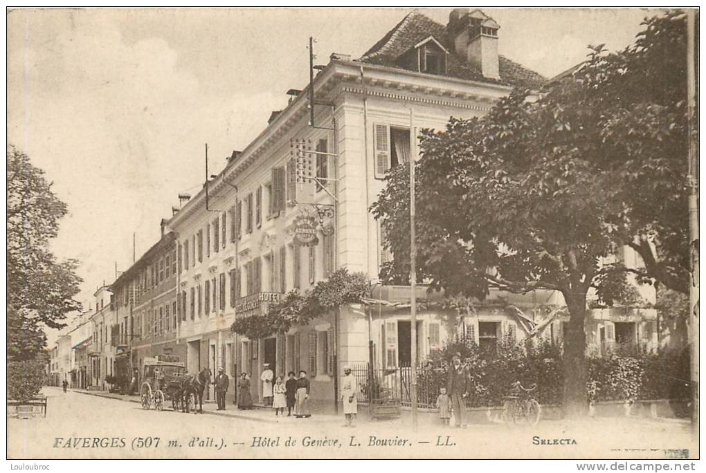 74 FAVERGES HOTEL DE GENEVE L. BOUVIER - Faverges