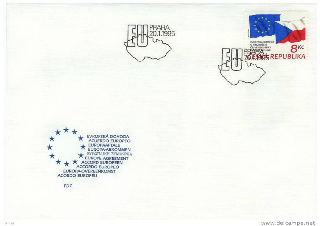 Czech Republic / FDC / Czech Republic In EU - Lettres & Documents