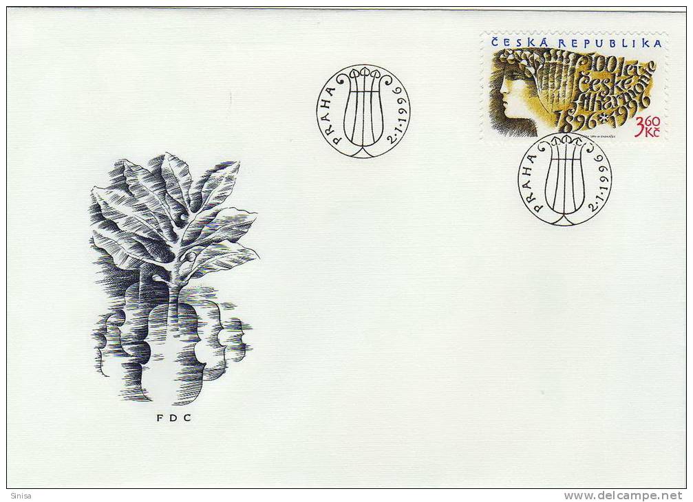 Czech Republic / FDC / Music / Czech Philharmony - Lettres & Documents