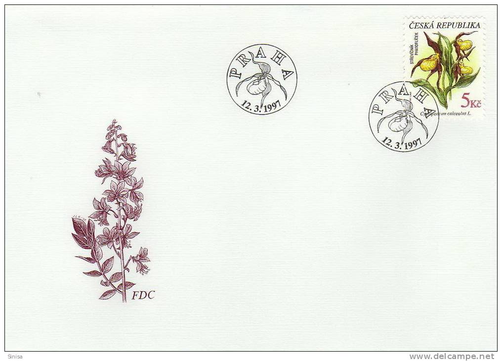 Czech Republic / FDC / Nature / Plants / Flowers - Lettres & Documents